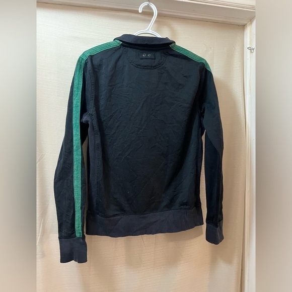 ⚫️ BOGO Converse womens zip up sweater with green accent stripes size XS - Picture 6 of 9